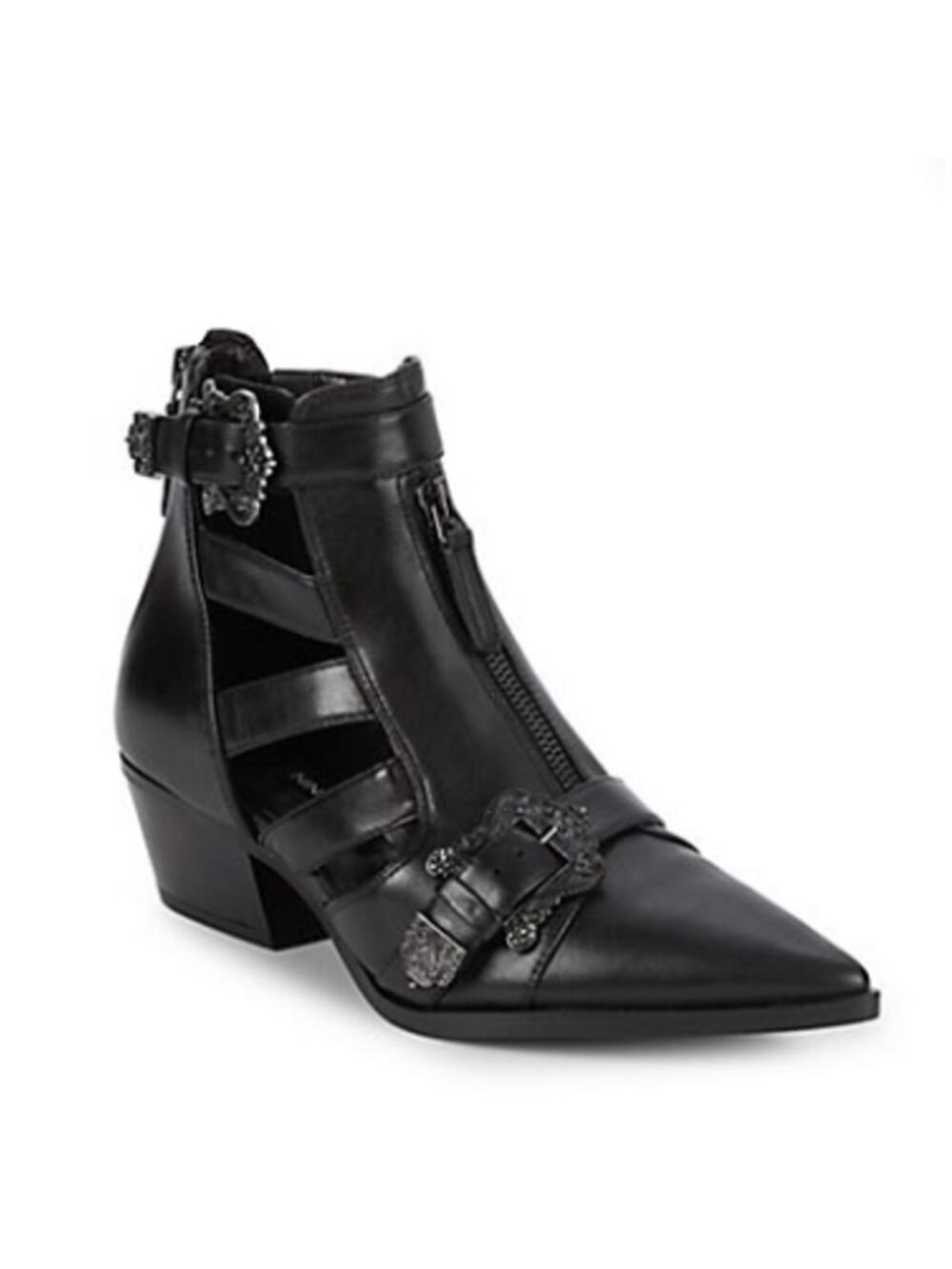 12 Nine West Carrillo winklepicker buckle bootie